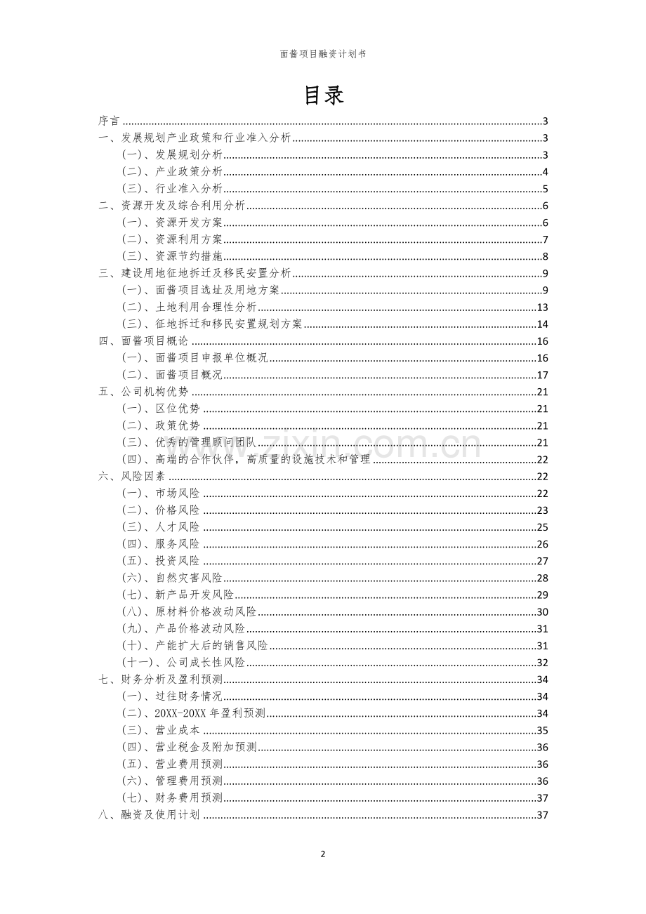 面酱项目融资计划书.docx_第2页
