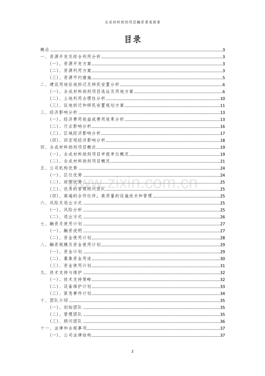 合成材料助剂项目融资渠道探索.docx_第2页