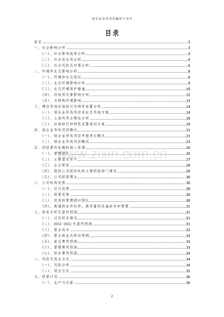 铝合金导线项目融资计划书.docx_第2页