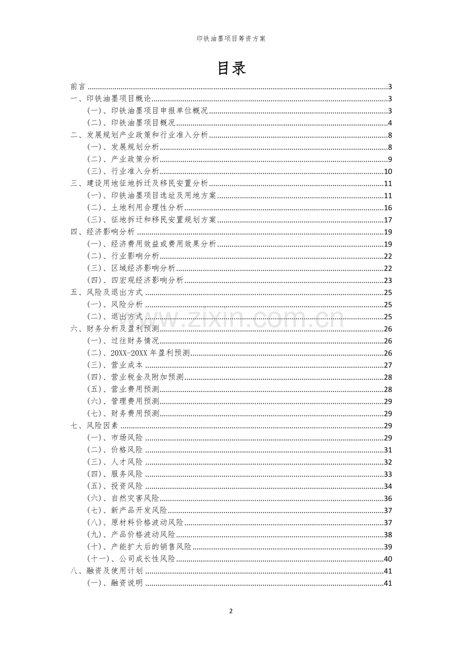 印铁油墨项目筹资方案.docx_第2页