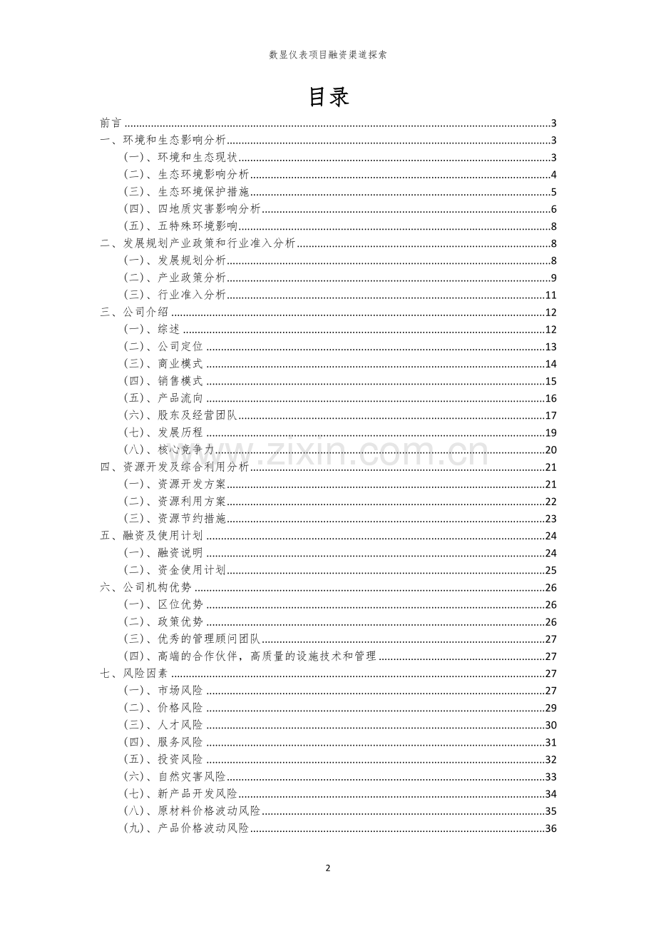 数显仪表项目融资渠道探索.docx_第2页