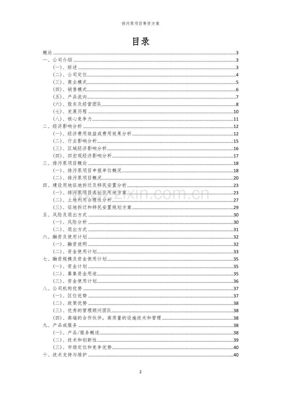 排污泵项目筹资方案.docx_第2页