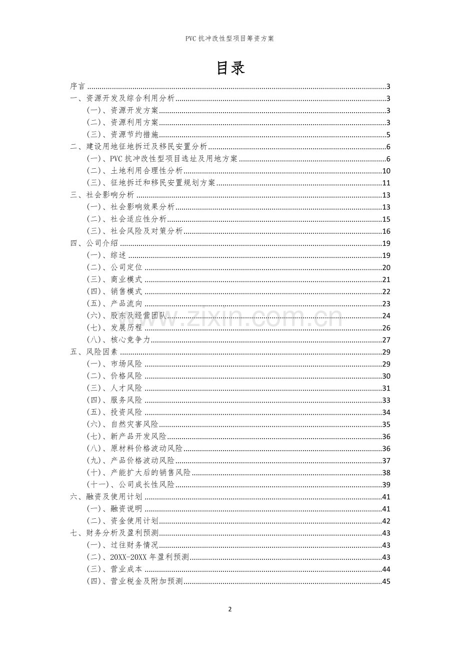 PVC抗冲改性型项目筹资方案.docx_第2页