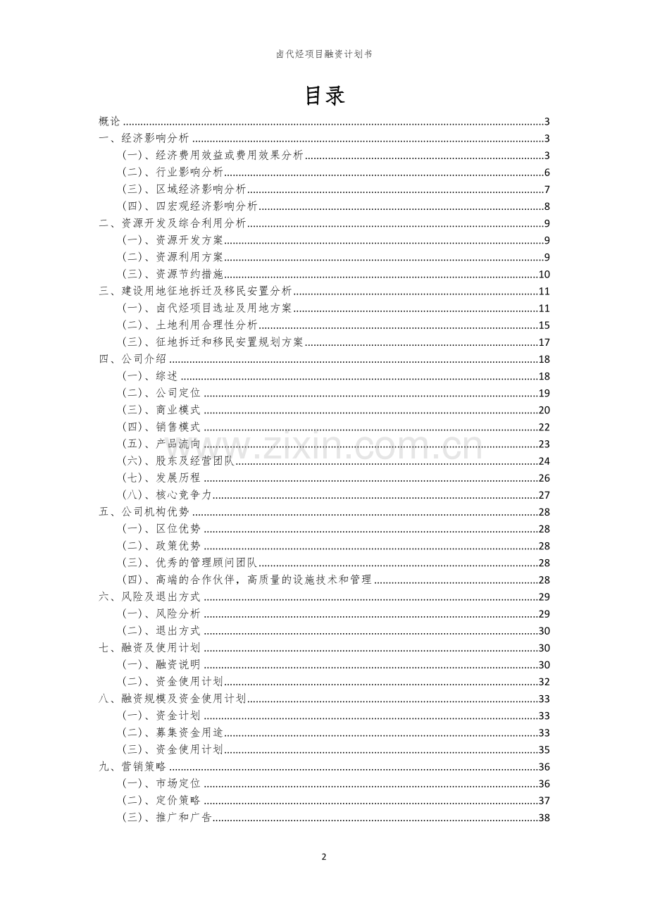 卤代烃项目融资计划书.docx_第2页