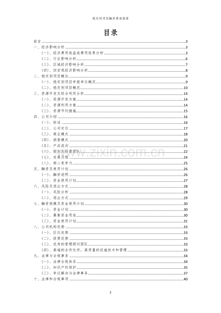 稳定剂项目融资渠道探索.docx_第2页