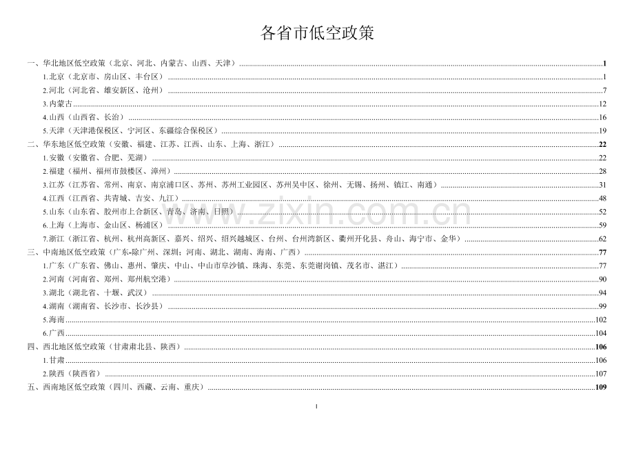 2025年各地低空经济政策汇编.docx_第1页