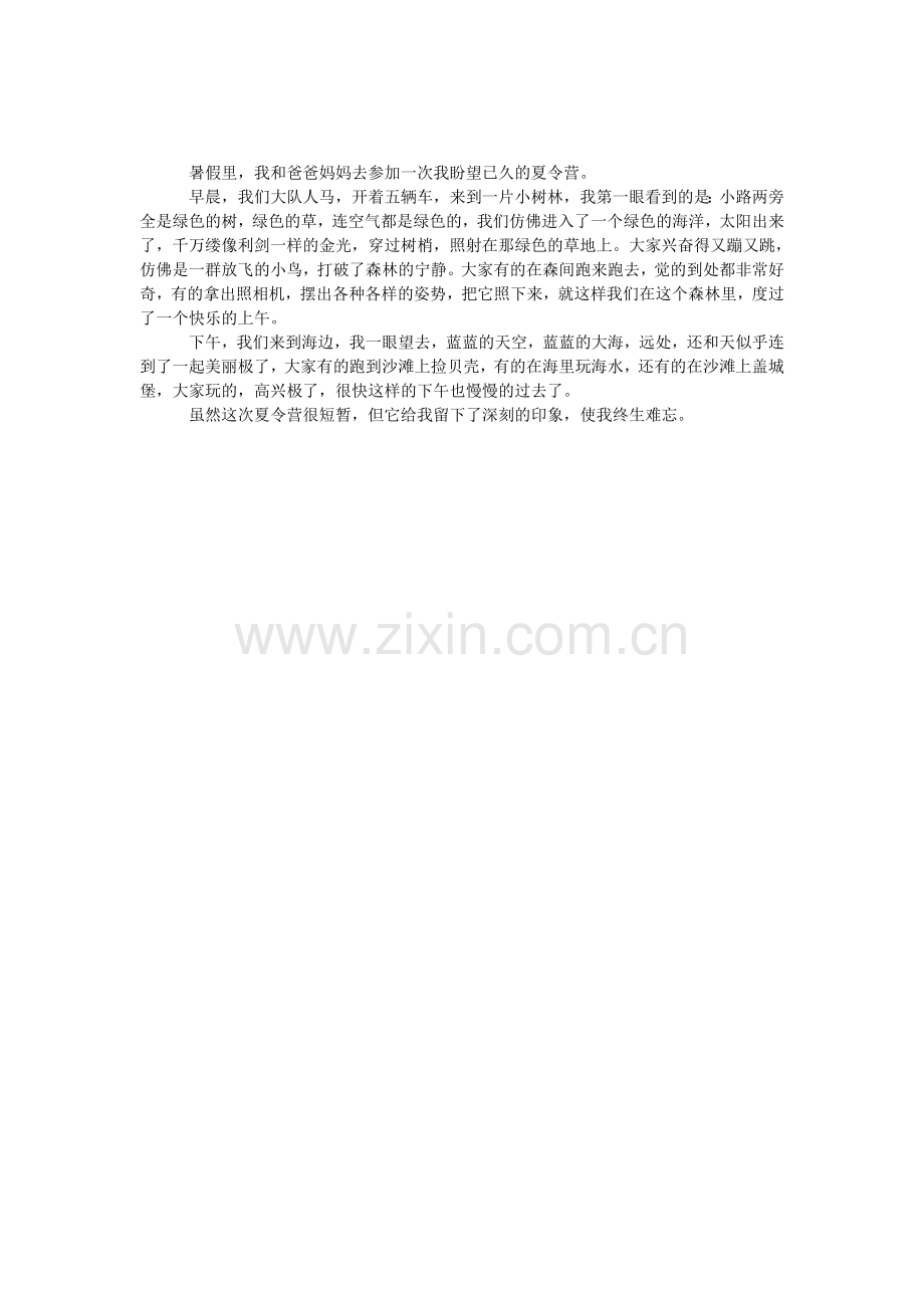 第一次夏令营作文350字.doc_第1页
