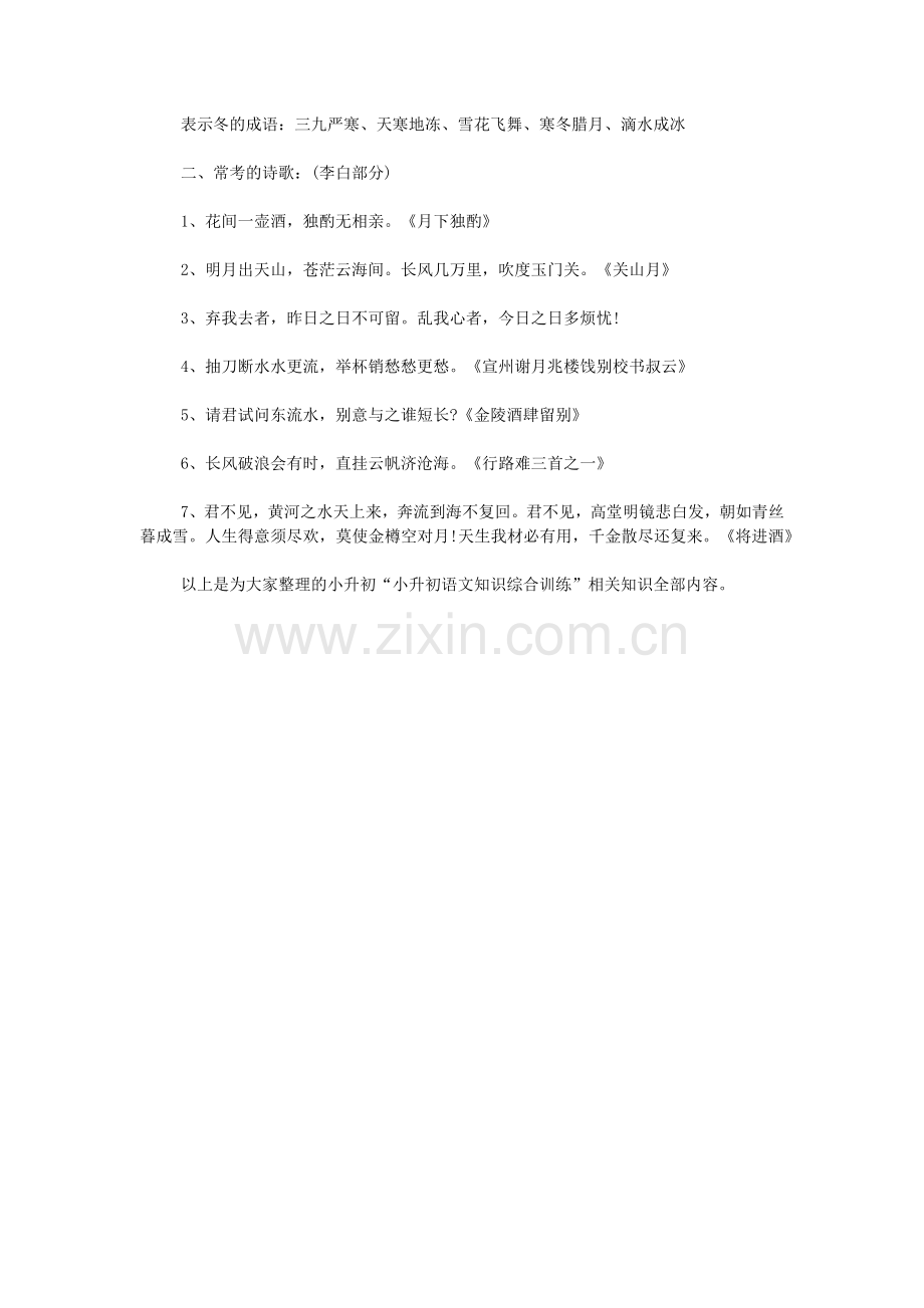 小升初语文知识综合训练.doc_第2页