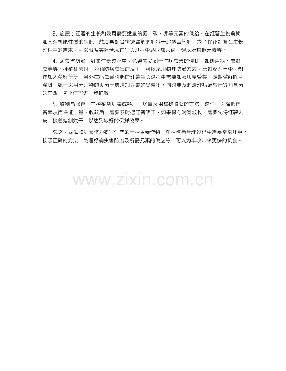 西瓜红薯种植与管理.docx_第2页