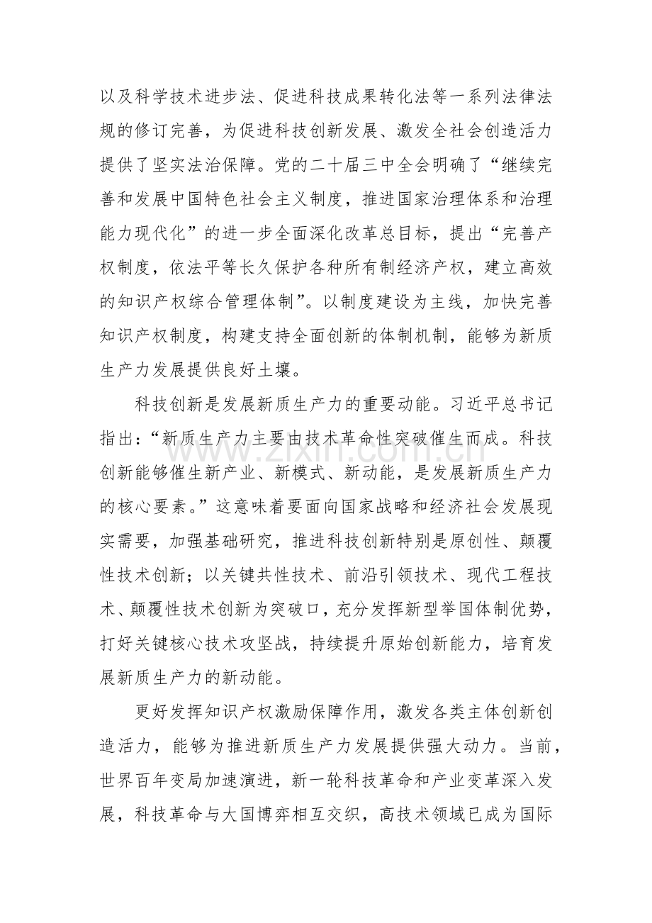 知识产权赋能新质生产力发展的三重维度——学习贯彻党的二十届三中全会精神.docx_第2页