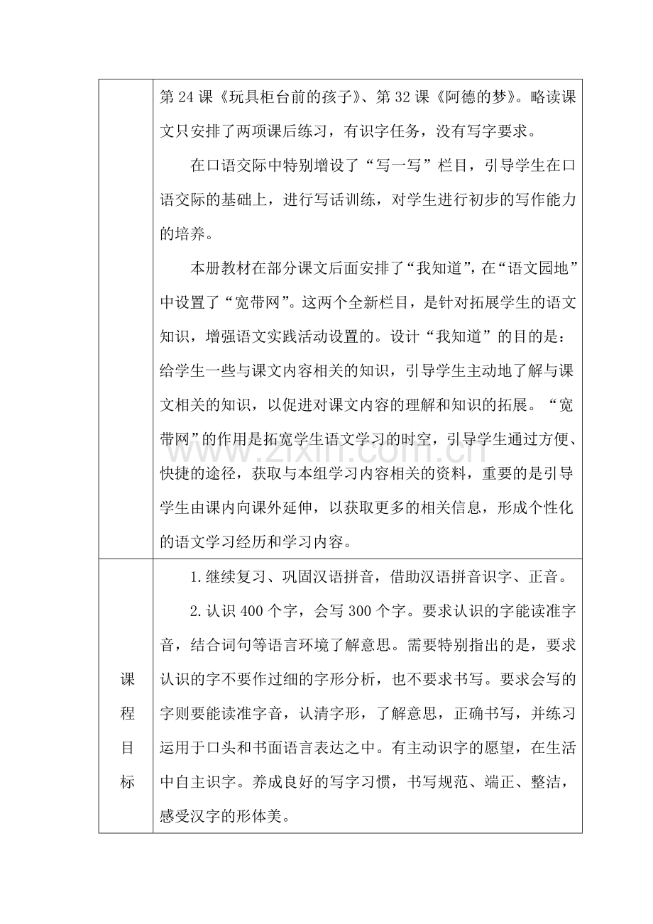 人教版语文二年级下学期课程纲要.doc_第2页