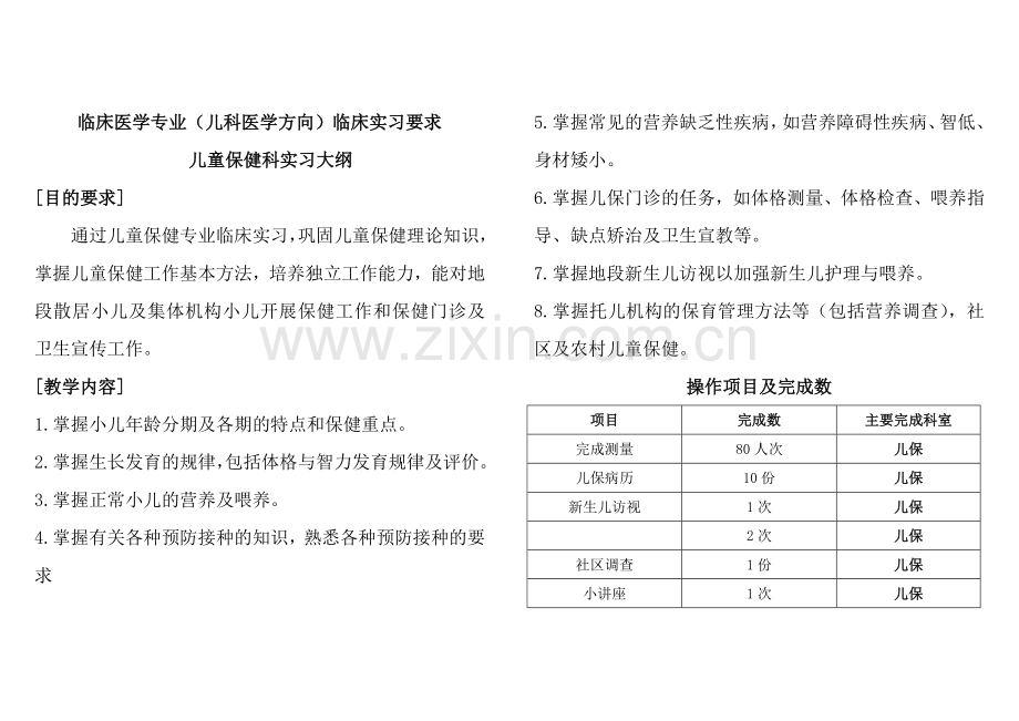 临床医学专业临床实习要求.doc_第1页