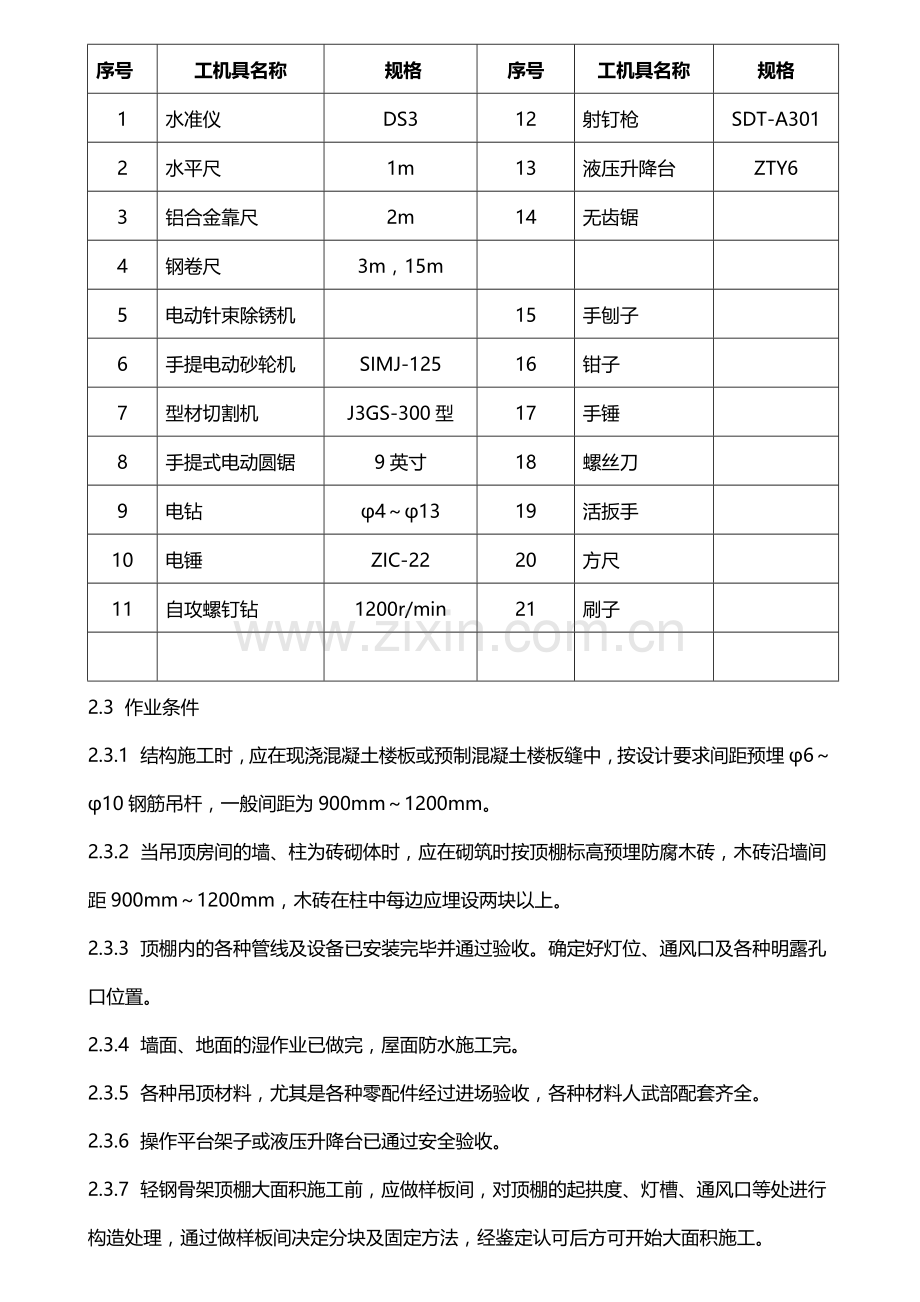 图解轻钢龙骨吊顶施工工艺.doc_第2页