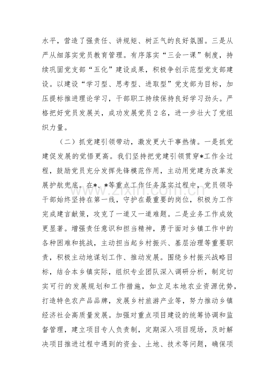 2024年基层党组织书记履行党建工作职责述职评议报告.docx_第2页