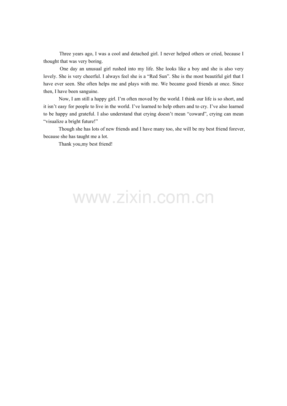 高二英语作文-Thank-you.doc_第1页