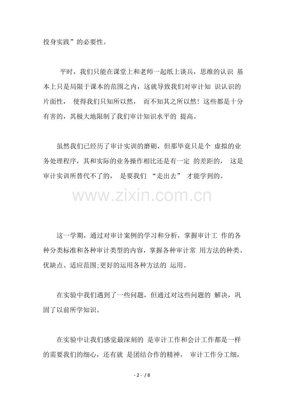 审计实务实验报告总结审计实训实验报告计算机审计实验总结.docx_第2页
