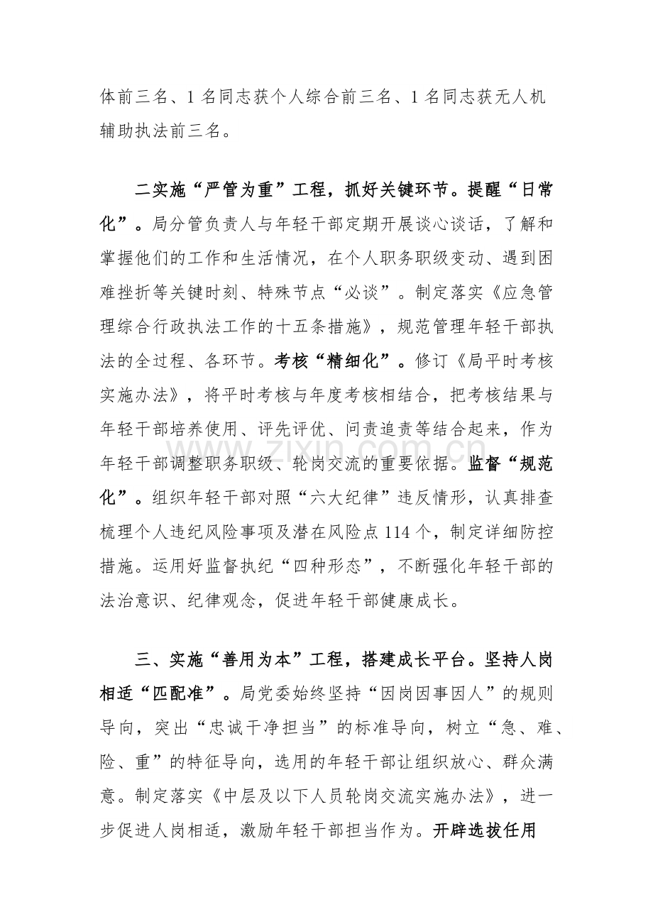 区应急管理局培养年轻干部经验做法.docx_第2页
