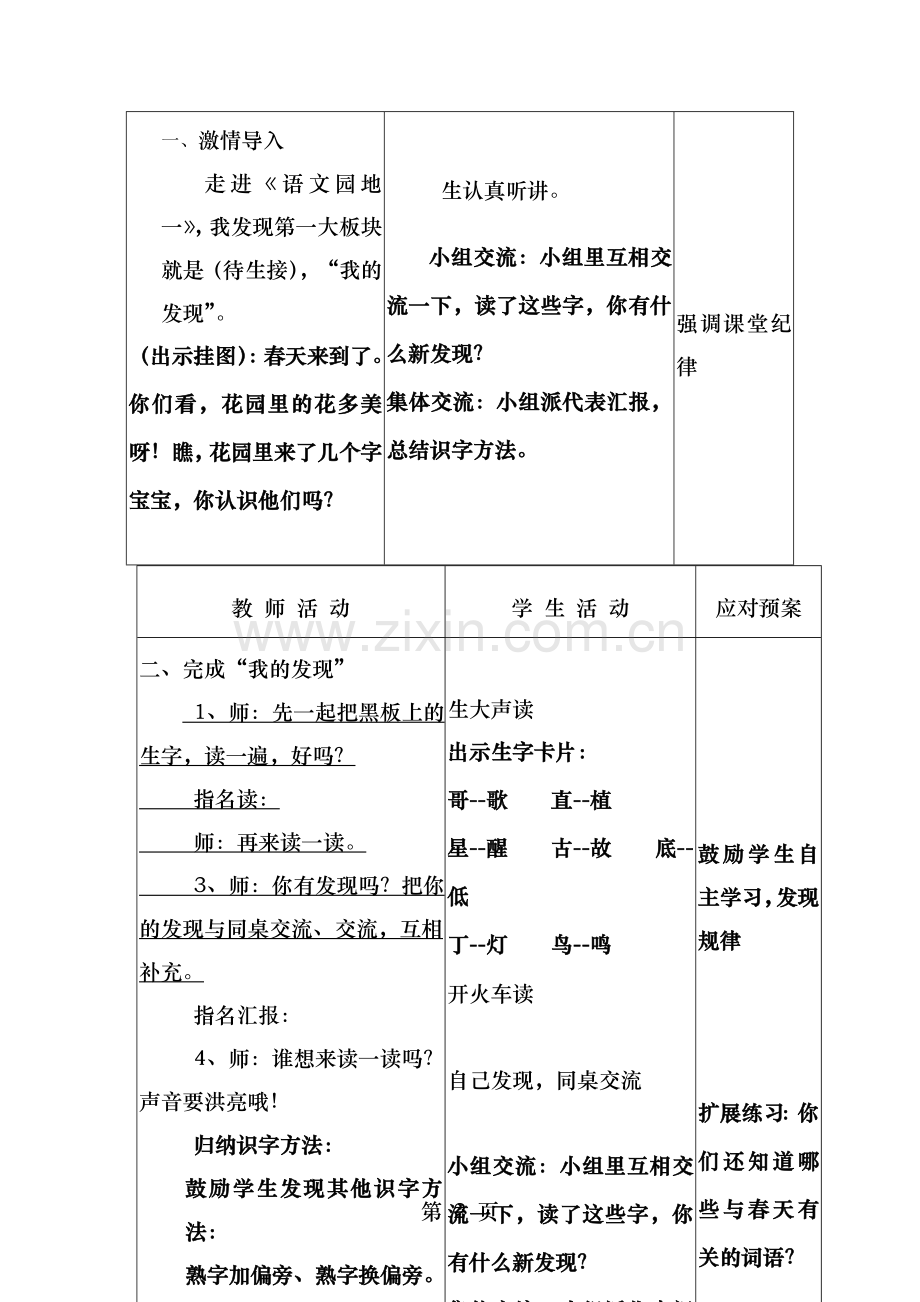 语文一年级下册语文园地一教案.doc_第2页