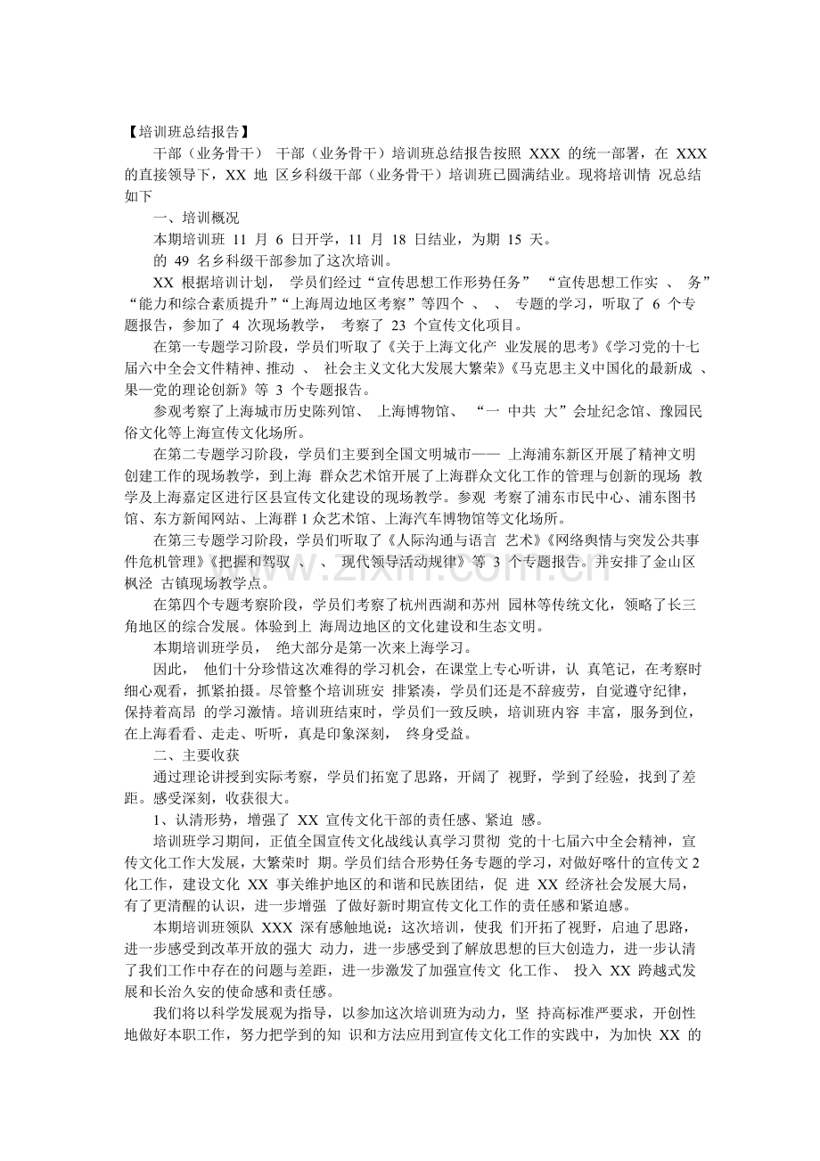 培训班总结报告.doc_第1页