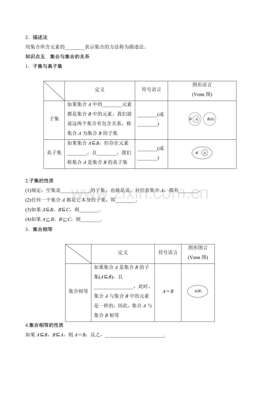高中数学必修一集合经典题型总结(高分必备).doc_第2页
