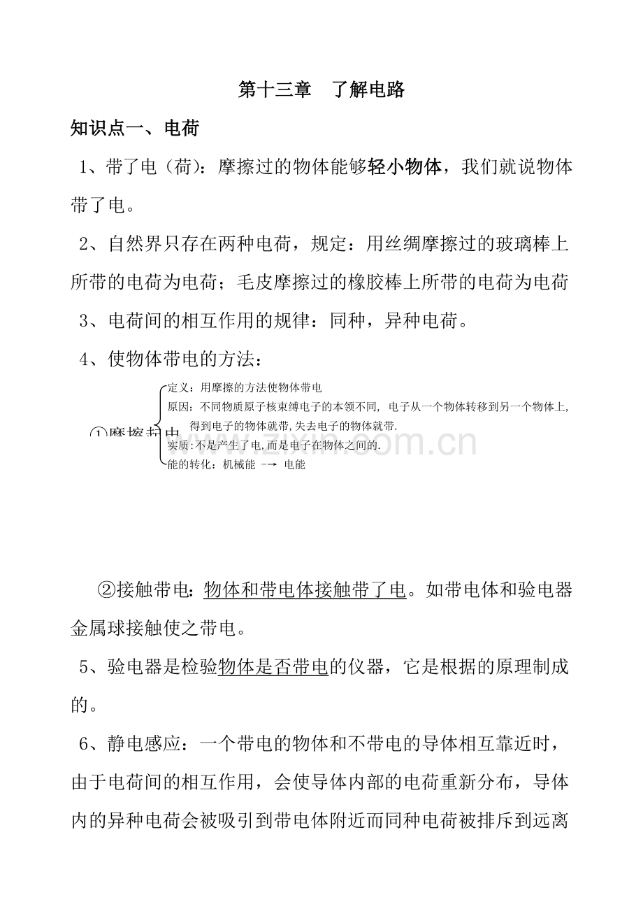 了解电路知识点归纳与练习题.doc_第1页