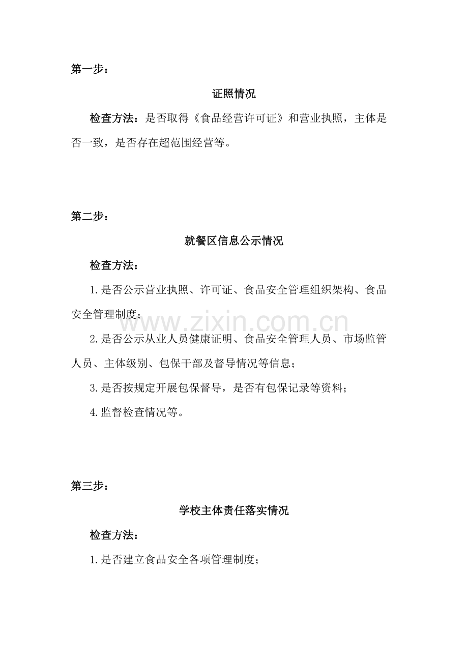 餐饮管理：学校食堂检查“十步走”.docx_第1页