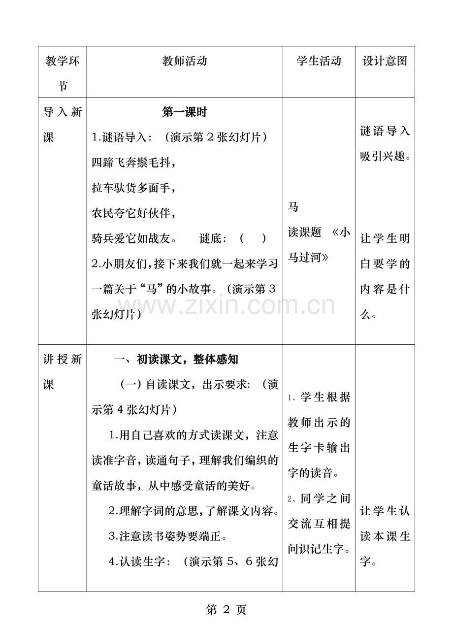 小学语文小马过河教案.doc_第2页