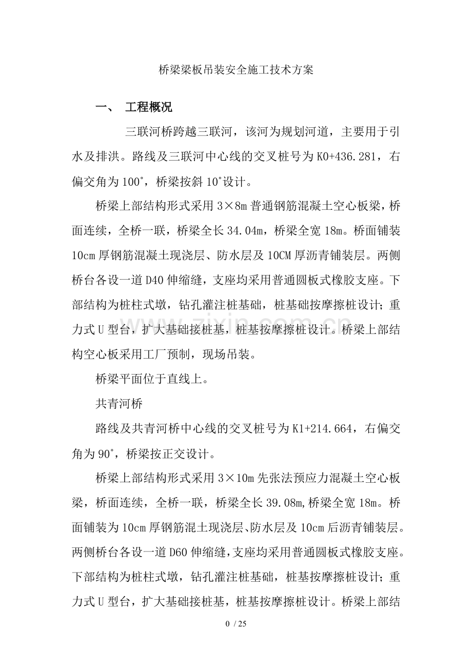 桥梁吊装安全方案.doc_第1页