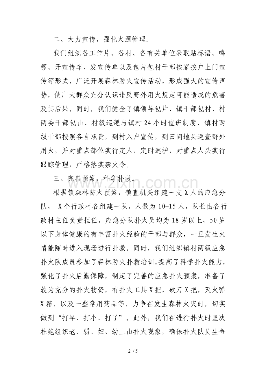 镇森林防火工作汇报情况.doc_第2页