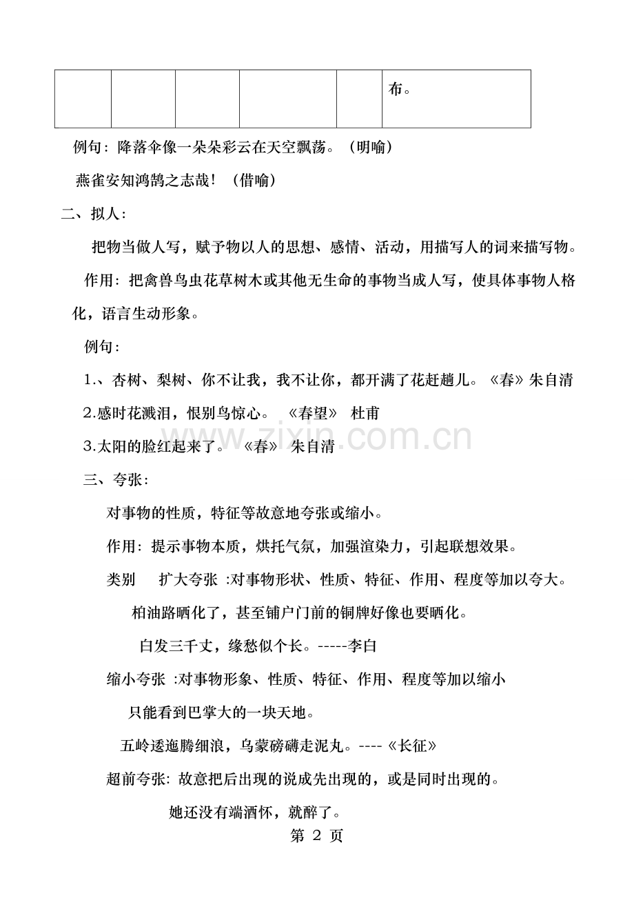 小学语文修辞手法讲义.doc_第2页