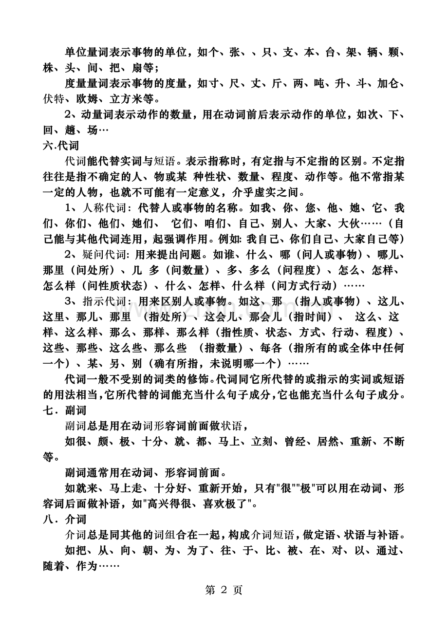现代汉语词性及专题训练答案.doc_第2页