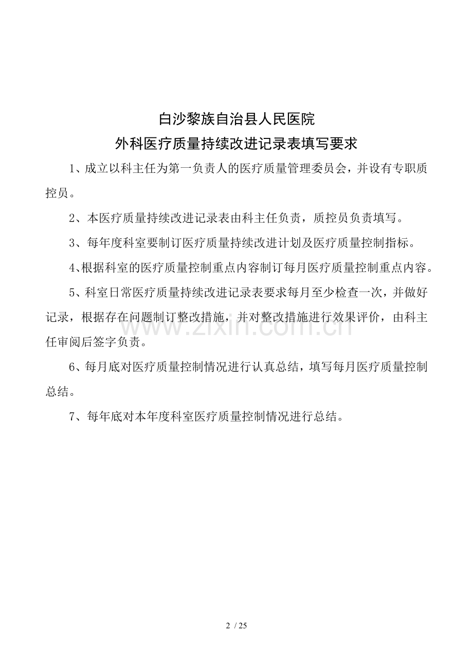 外科医疗质量持续改进记录.doc_第2页