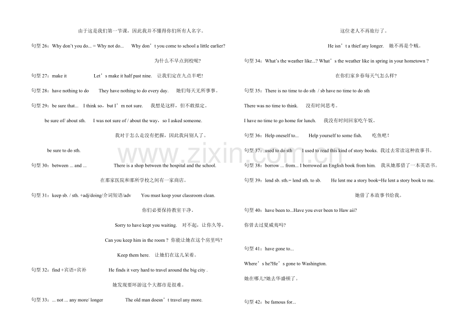 2022年初中英语6必背核心句型.doc_第2页