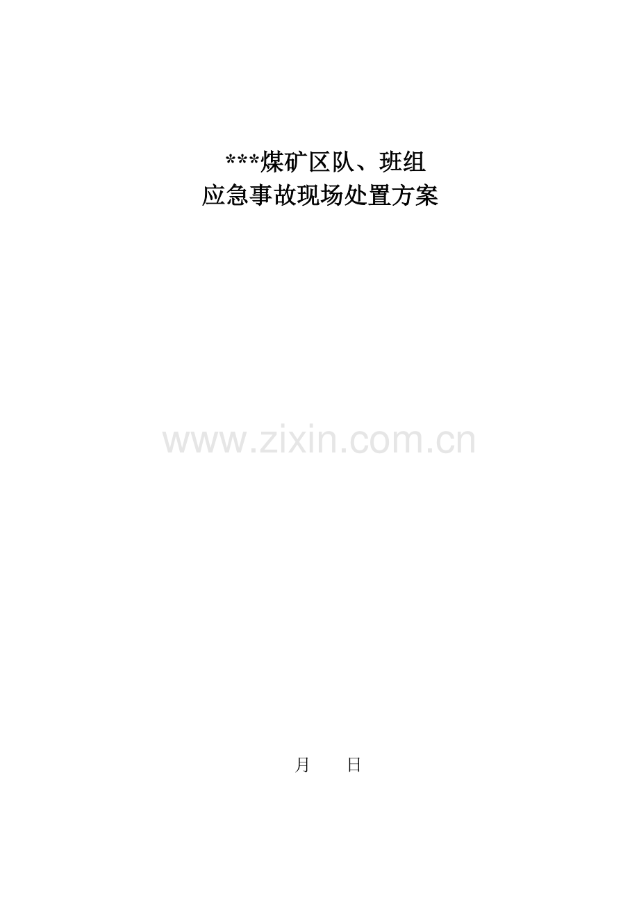 新版班组作业现场应急处置专题方案.doc_第1页