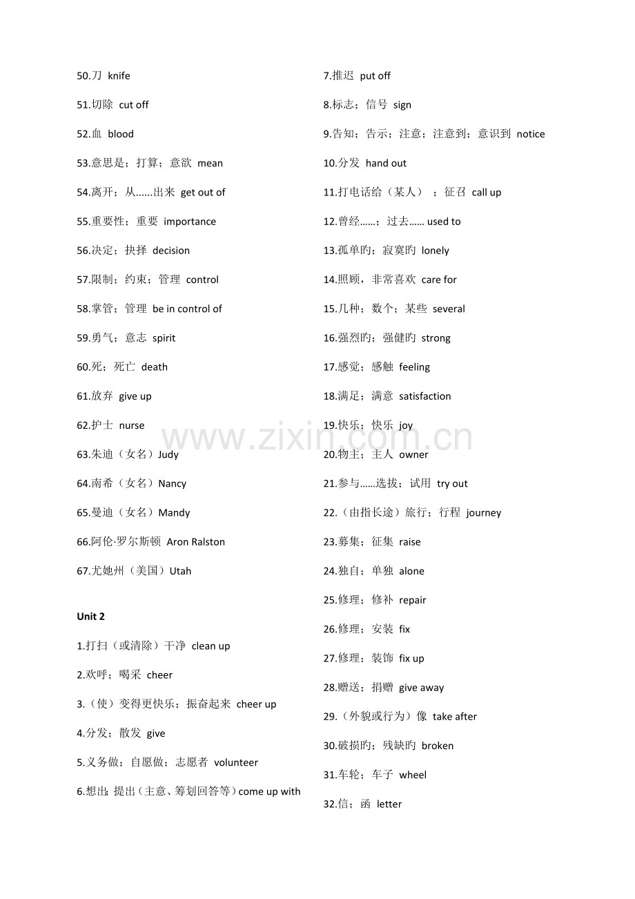 2022年新人教版八年级英语下全套单词表.docx_第2页
