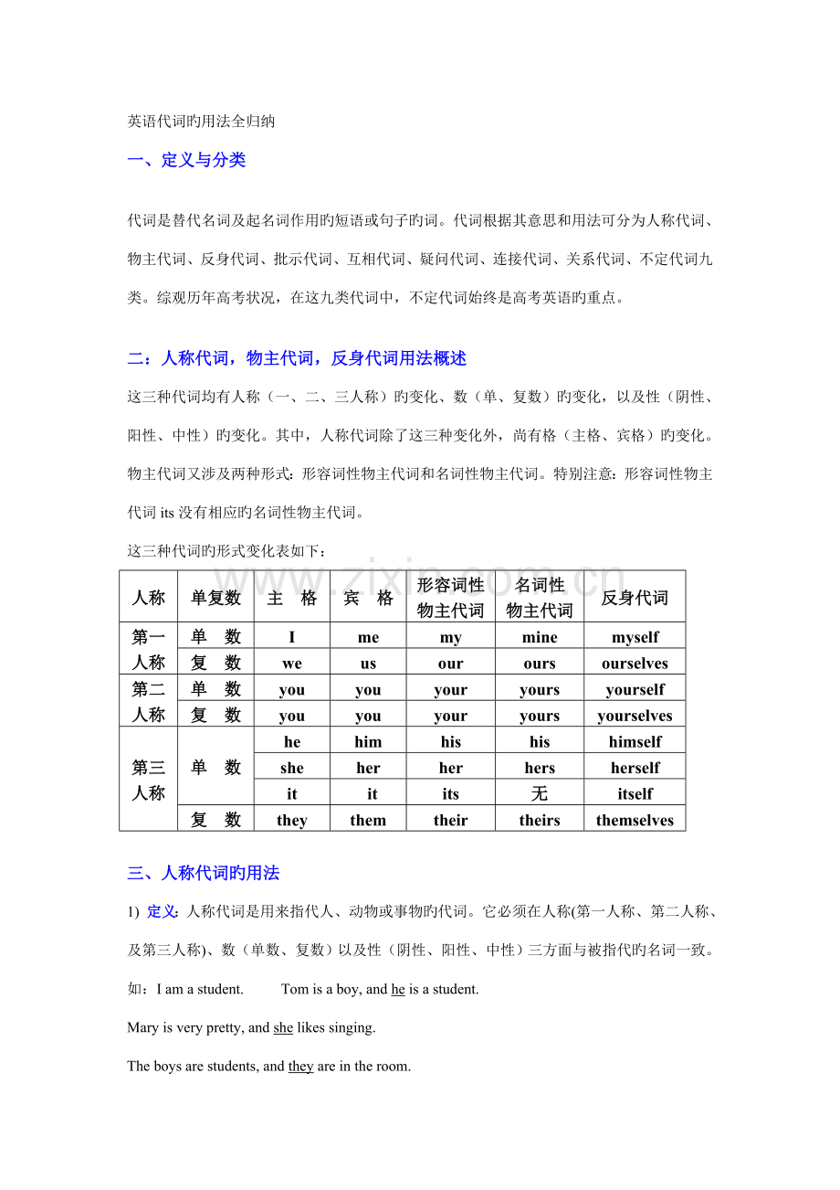 2022年英语代词用法归纳总结.doc_第1页