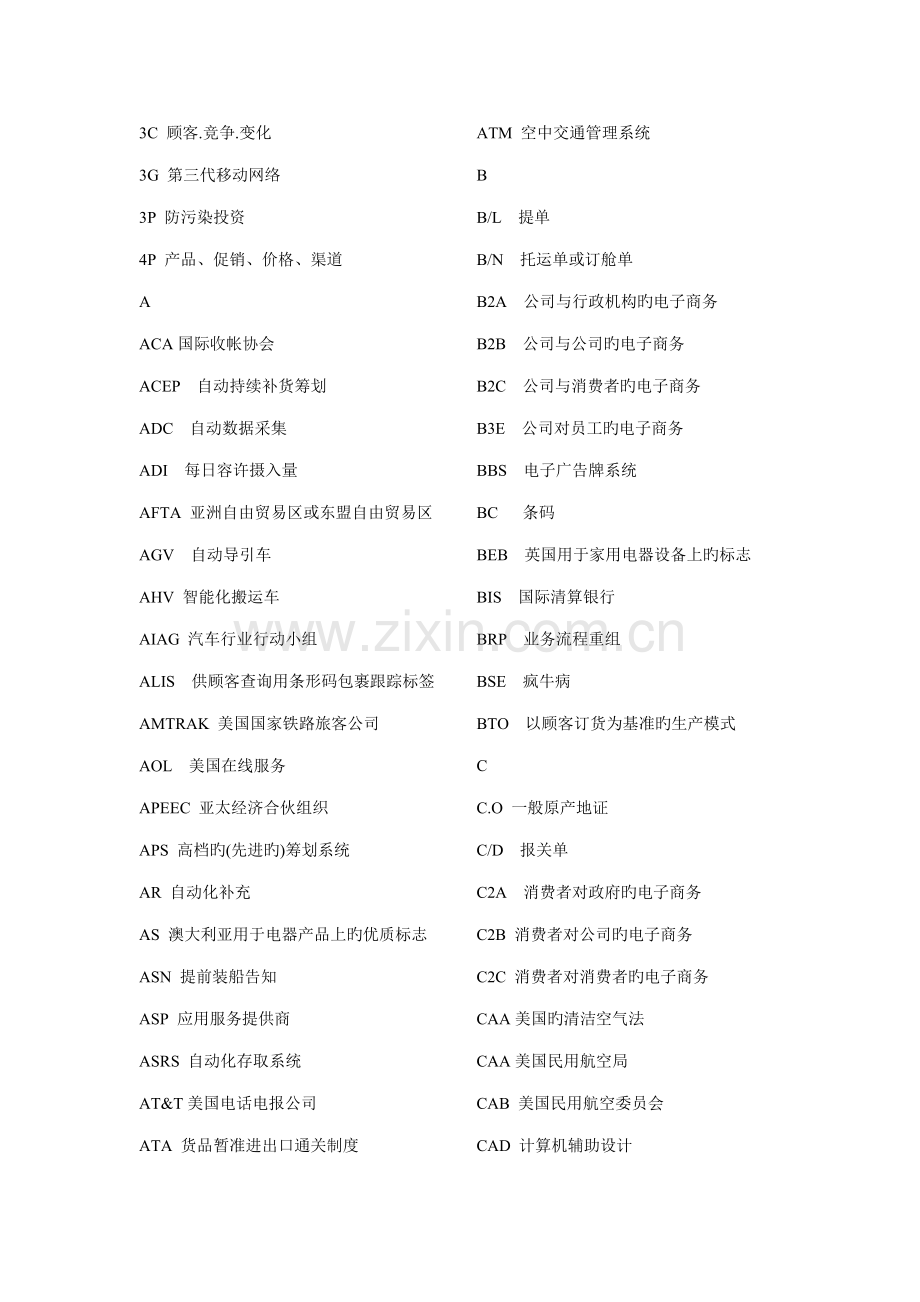 2022年助理物流师必背物流英语词组.doc_第1页