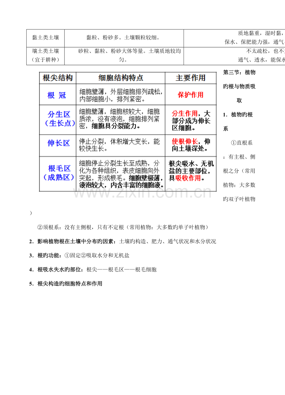2022年新浙教版八年级下册科学植物与土壤知识点归纳.docx_第2页