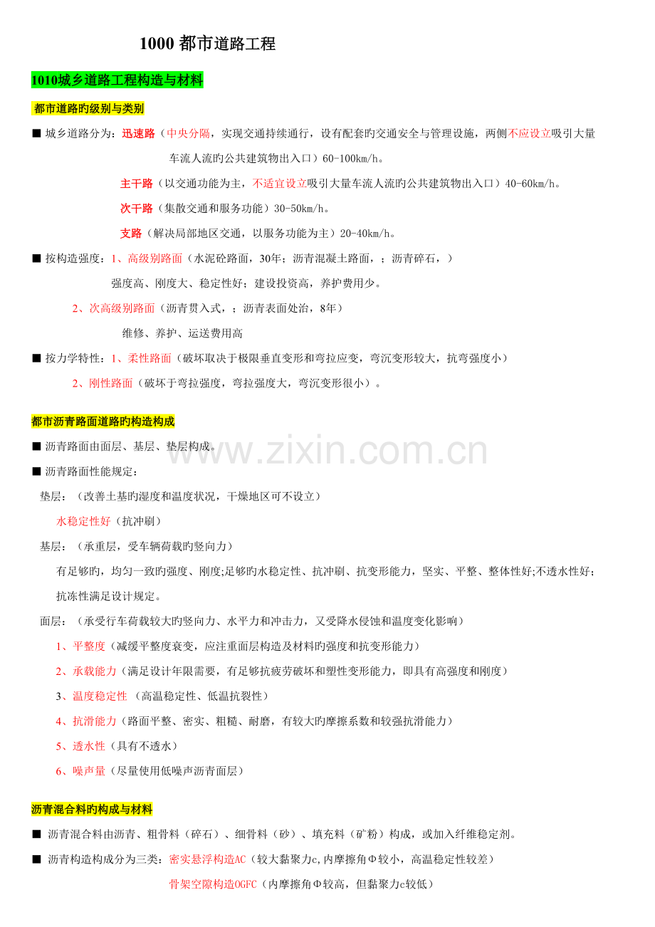 2022年二建市政重要考点汇总.doc_第1页