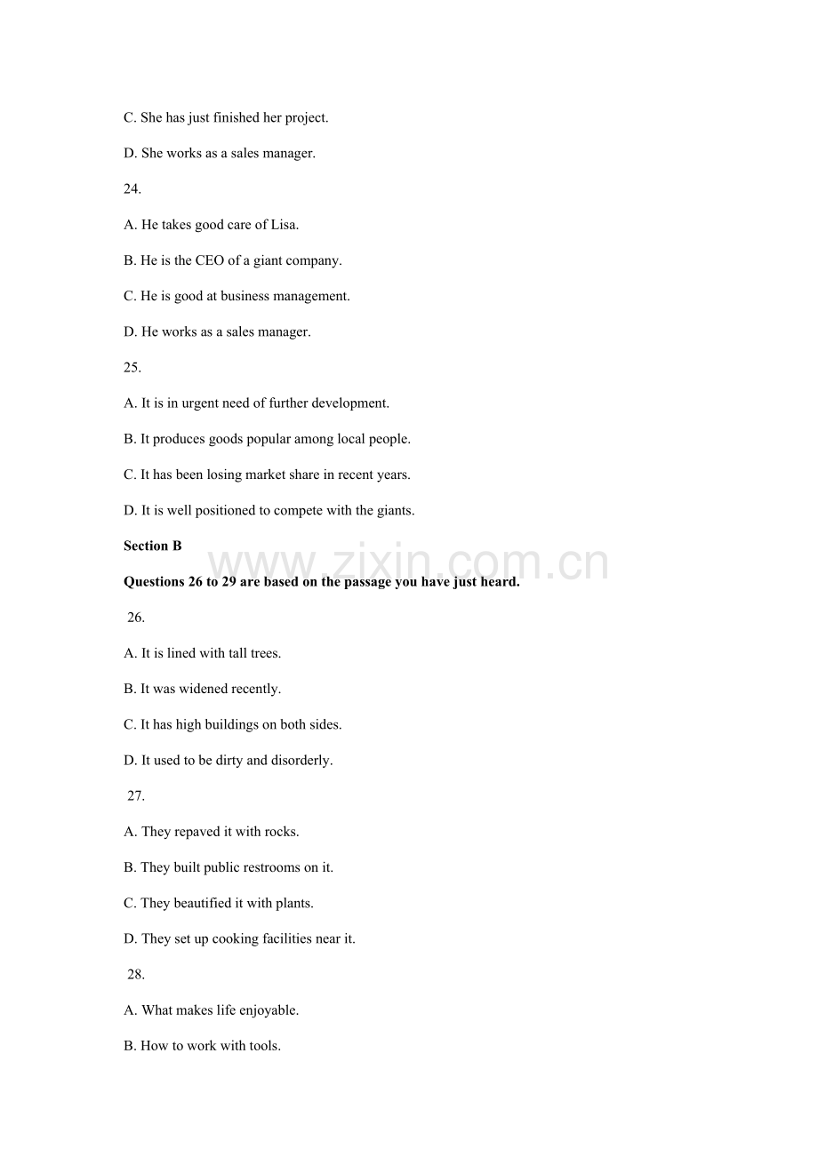 2022年大英四级听力真题预测长对话篇章复合式听写.doc_第2页