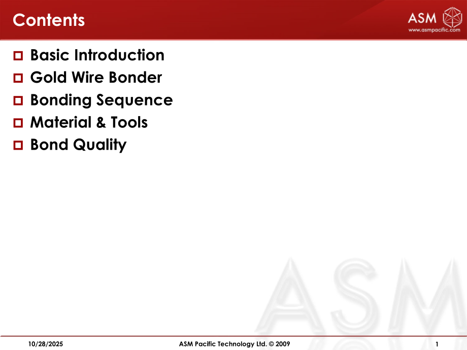 ASM自动焊线机器介绍Auwirebondingprocess.ppt_第1页