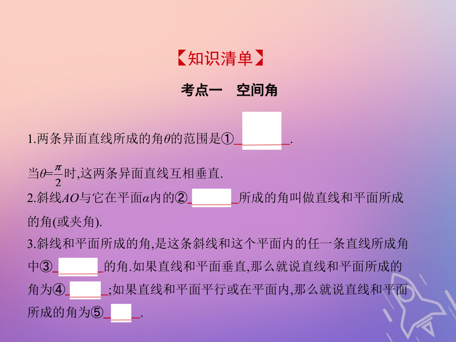 2019届浙江专版高考数学一轮复习第八章立体几何8.5空间向量及其应用讲义.ppt_第2页