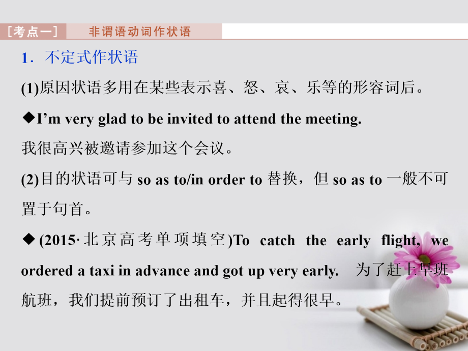 2019届高考英语一轮复习-语法专项突破-第二讲-非谓语动词讲义.ppt_第2页