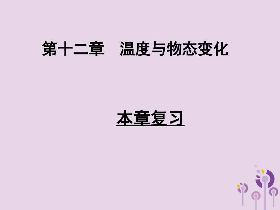 九年级物理全册第十二章温度与物态变化本章复习课件沪科版.ppt_第1页