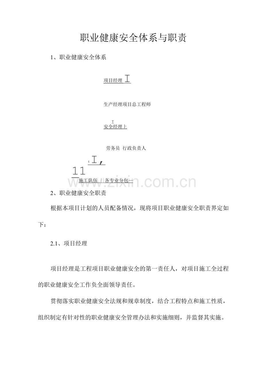 职业健康安全体系与职责.docx_第1页