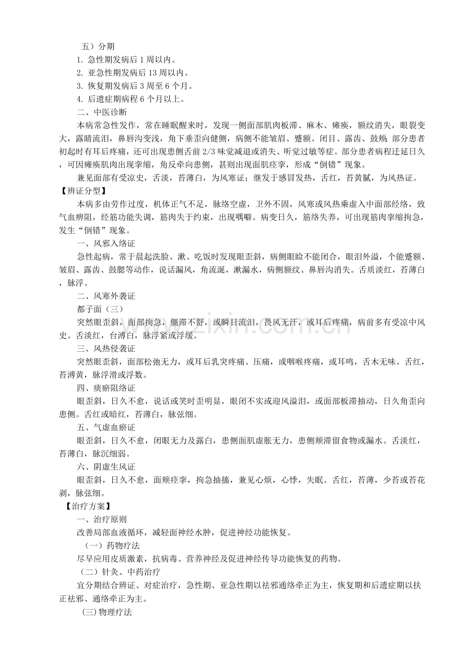 新版中医单病种—面神经炎.docx_第2页