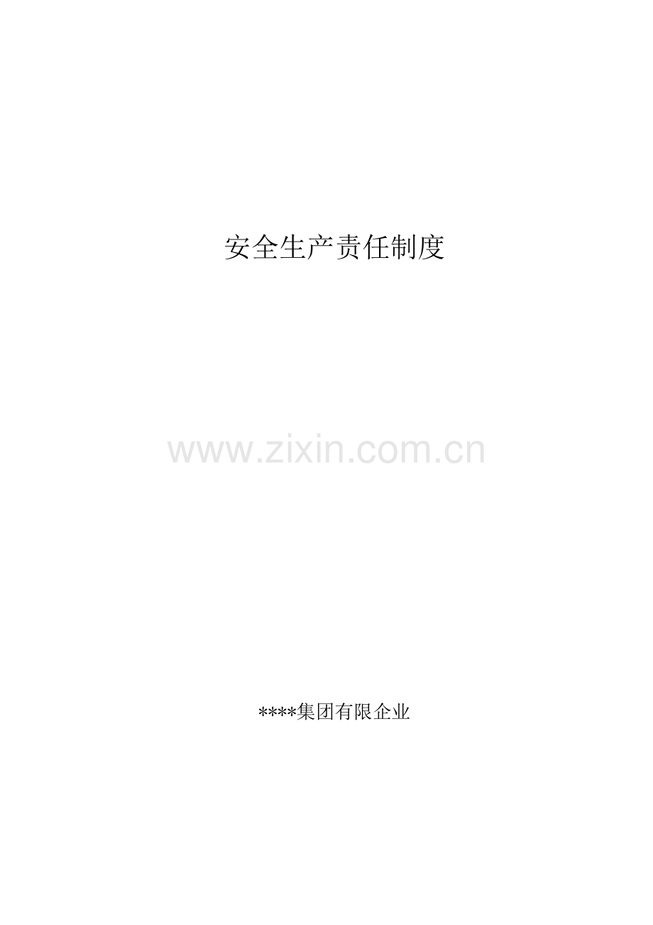 安全生产责任制度资料.docx_第1页