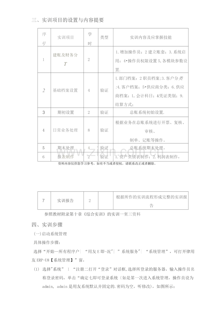 会计电算化实训报告书模板.docx_第2页