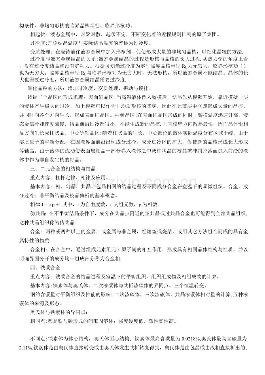 金属学与热处理知识点总结.docx_第2页