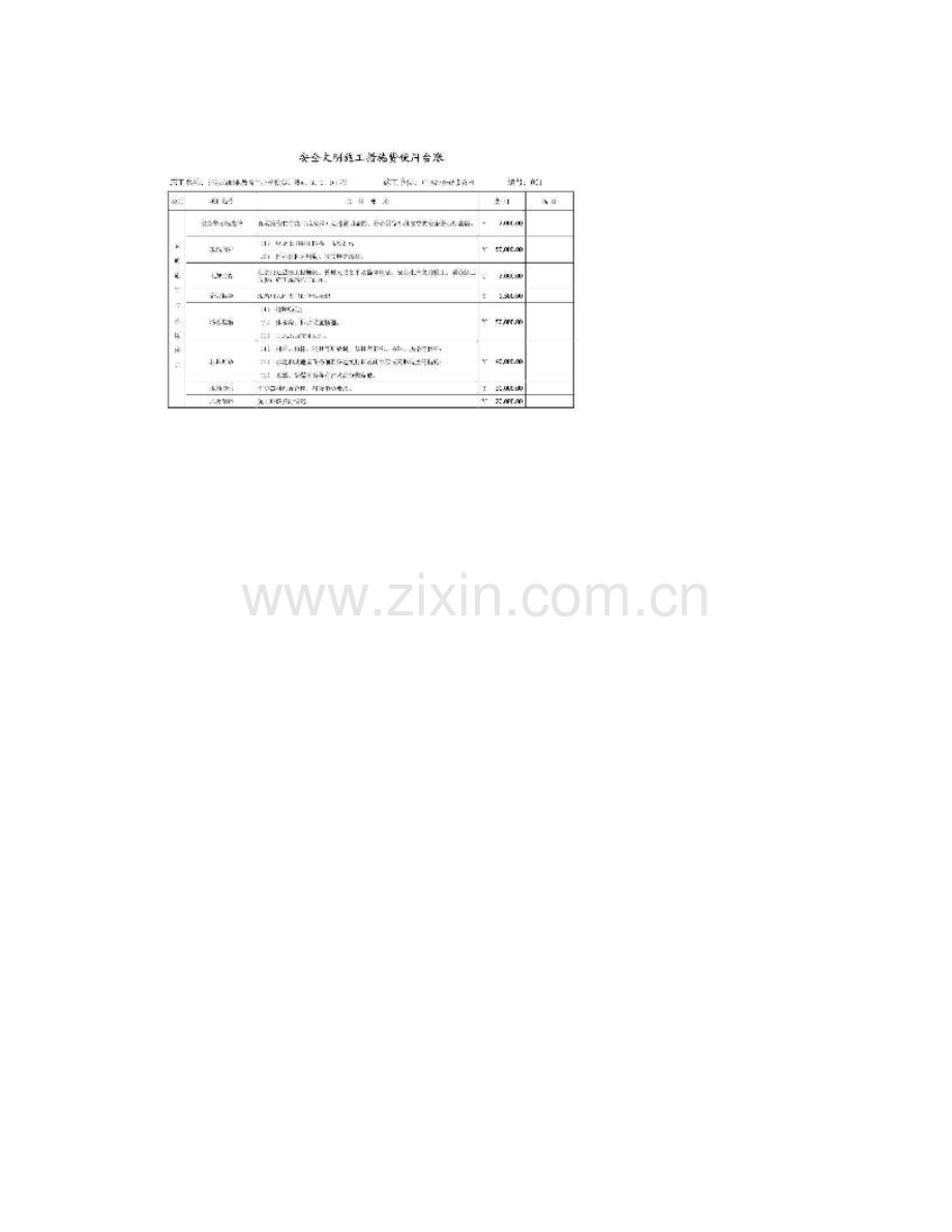 安全文明施工措施费使用台账.doc_第2页